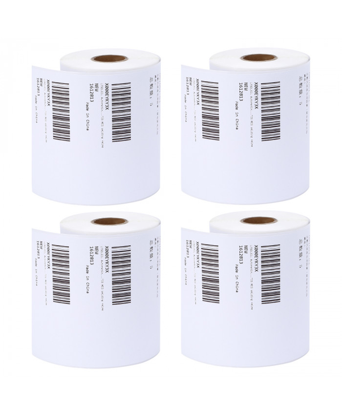 TOROTON Dymo Compatible 1744907, 4" x 6" Extra-Large Thermal Shipping Labels for Dymo 4XL LabelWriter Label Printers (220 Labels Per Roll - 4 Rolls) 
